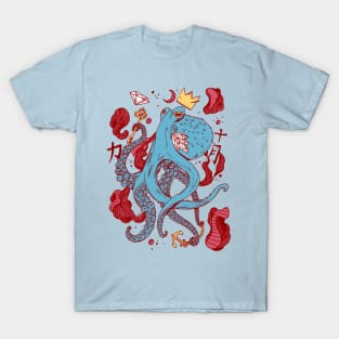 Royal Octopus - Pastel Tones T-Shirt